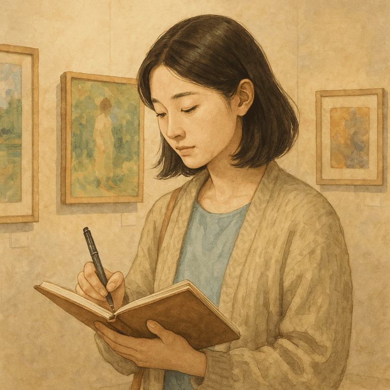 전시를 본 후, 글로 남기는 순간의 마법